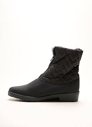 Bottines/boots fourrée talon plat jusqu'à 3cm noir SAMITEX femme