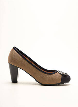 Escarpins tissage satiné talon de 4 à 6cm marron 226 SHOES femme