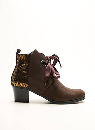 Bottines/Boots marron HIRICA pour femme