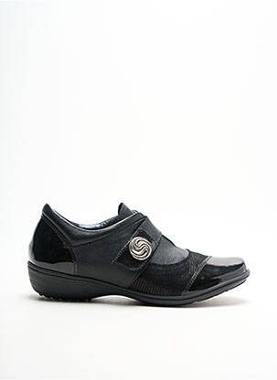 Chaussures de confort tissage vernis talon plat jusqu'à 3cm noir GEO-REINO femme
