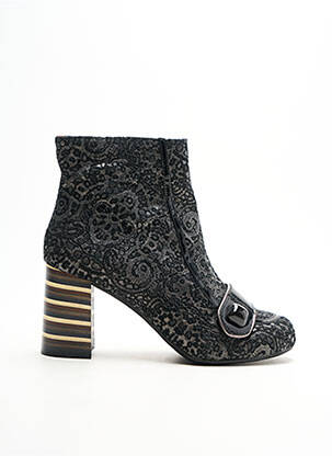 Bottines/boots bout rond talon de 4 à 6cm gris NEMONIC femme