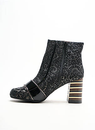 Bottines/boots bout rond talon de 4 à 6cm gris NEMONIC femme