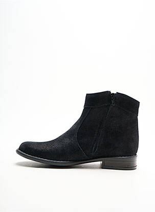 Bottines/boots tissage satiné talon plat jusqu'à 3cm noir BELLAMY femme
