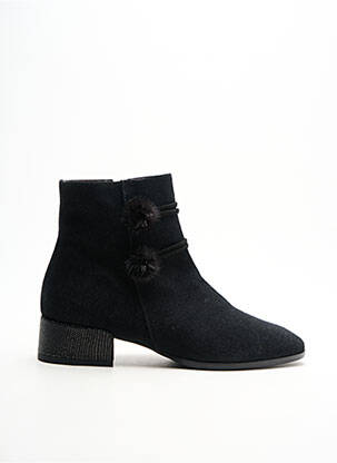 Bottines/boots bout rond talon plat jusqu'à 3cm noir AMARU femme
