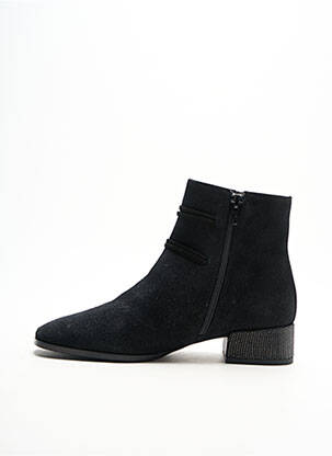 Bottines/boots bout rond talon plat jusqu'à 3cm noir AMARU femme