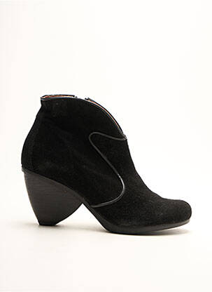 Bottines/boots cubain talon de 7 à 9cm noir LIBRE COMME L'AIR femme