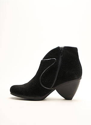 Bottines/boots cubain talon de 7 à 9cm noir LIBRE COMME L'AIR femme