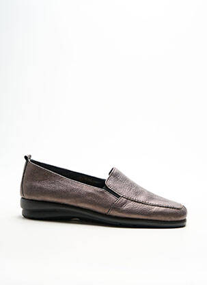 Mocassins matière lisse talon plat jusqu'à 3cm marron AEROSOLES femme