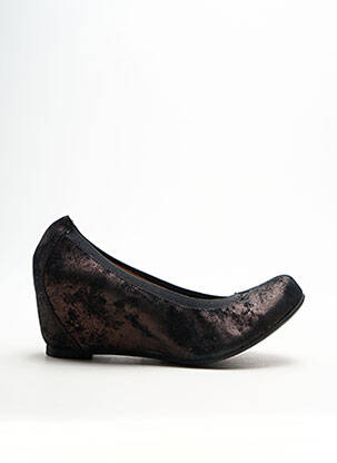 Ballerines bout rond talon de 7 à 9cm marron MAM'ZELLE femme