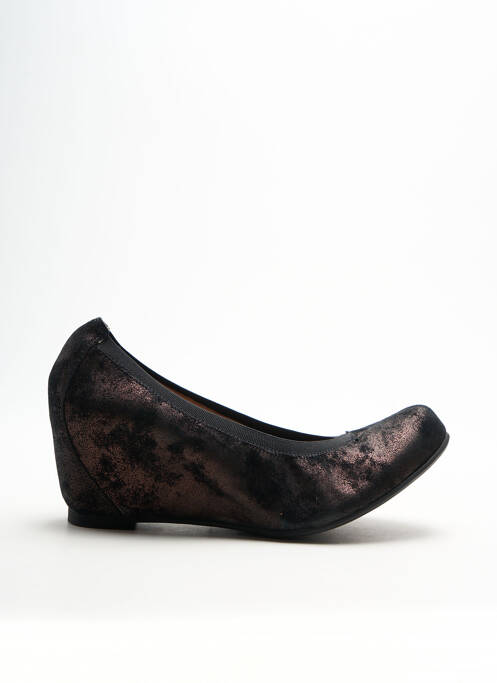 Ballerines bout rond talon de 7 à 9cm marron MAM'ZELLE femme