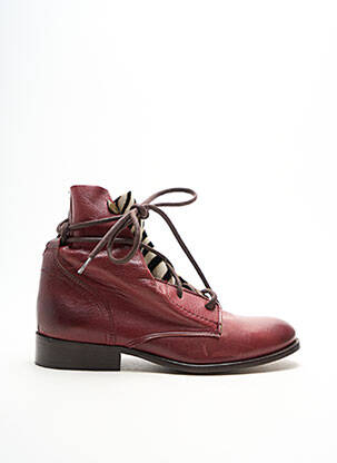 Bottines/boots tissage satiné talon plat jusqu'à 3cm violet LOLLIPOPS femme