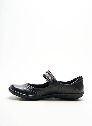 Ballerines fermeture scratch talon plat jusqu'à 3cm noir AMERICAN STADIUM femme