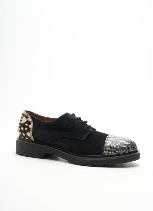 Derbies tissage satiné talon plat jusqu'à 3cm noir LOLLIPOPS femme