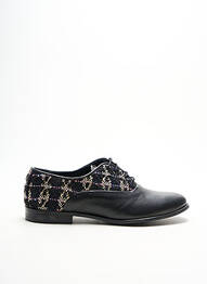 Derbies tissage satiné talon plat jusqu'à 3cm noir LOLLIPOPS femme