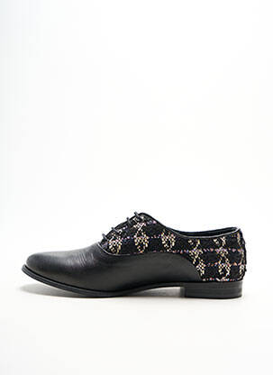 Derbies tissage satiné talon plat jusqu'à 3cm noir LOLLIPOPS femme