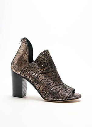 Bottines/boots talon bottier talon de 7 à 9cm marron LA ZAMPA femme