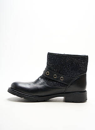 Bottines/boots talon plat jusqu'à 3cm noir LE TEMPS DES CERISES femme