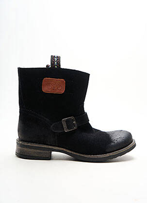 Bottines/boots talon plat jusqu'à 3cm noir LE TEMPS DES CERISES femme