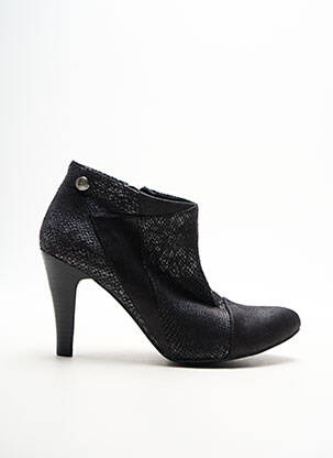 Bottines/boots fermeture zippée talon de 7 à 9cm noir LES P'TITES BOMBES femme
