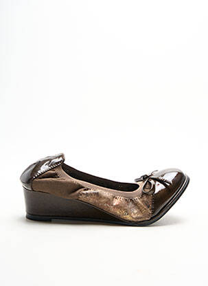 Ballerines Les P'tites Bombes Caprice - Imprimé Croco Noir - Semelle Caoutchouc - Confort élastique - 10