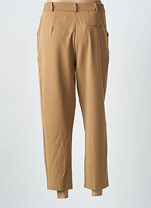 Pantalon 7/8 taille haute taille haute beige KILKY femme