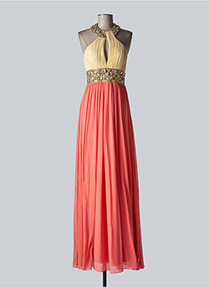 Robe longue tissage popeline sans manche rose FOREVER UNIQUE femme