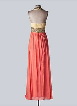 Robe longue tissage popeline sans manche rose FOREVER UNIQUE femme