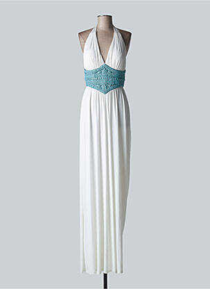 Robe longue sans manche sans manche blanc FOREVER UNIQUE femme