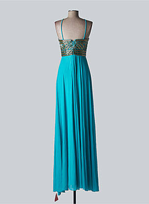 Robe longue manches bretelles ajustables sans manche bleu FOREVER UNIQUE femme