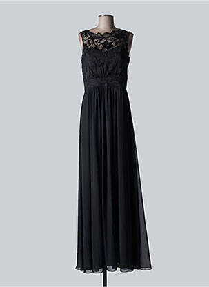 Robe longue sans manche sans manche noir FASHION NEW YORK femme