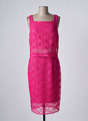 Robe mi-longue sans manche sans manche rose JOSEPH RIBKOFF femme