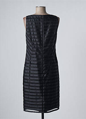Robe mi-longue sans manche sans manche noir VERA MONT femme
