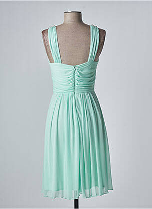 Robe mi-longue coupe fluide sans manche vert FASHION NEW YORK femme