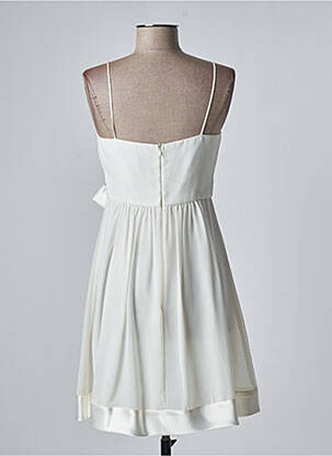 Robe mi-longue coupe fluide sans manche beige FASHION NEW YORK femme