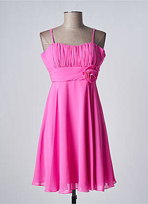 Robe mi-longue coupe fluide sans manche violet FASHION NEW YORK femme