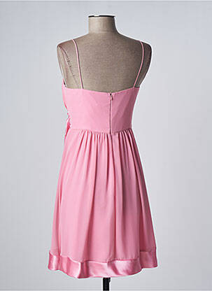 Robe mi-longue coupe fluide sans manche rose FASHION NEW YORK femme