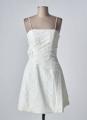 Robe mi-longue sans manche sans manche beige NANA COUTURE femme