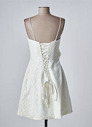 Robe mi-longue sans manche sans manche beige NANA COUTURE femme