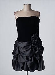 Robe courte fermeture zippée au dos sans manche noir FASHION NEW YORK femme