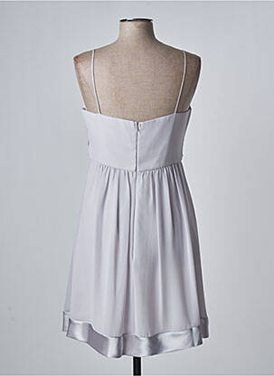 Robe mi-longue coupe fluide sans manche gris FASHION NEW YORK femme