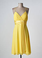 Robe mi-longue jaune FASHION NEW YORK pour femme seconde vue