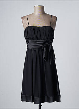 Robe mi-longue noir FASHION NEW YORK pour femme