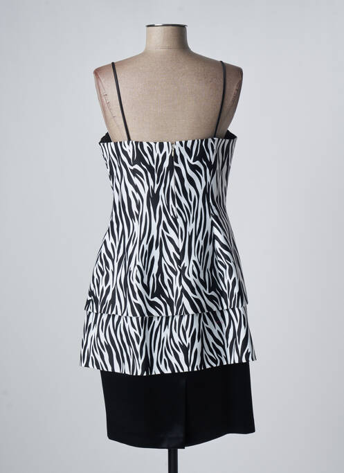 Robe mi-longue sans manche sans manche noir MIRALINA femme