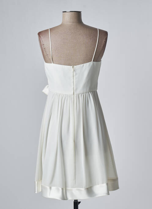 Robe mi-longue beige FASHION NEW YORK pour femme