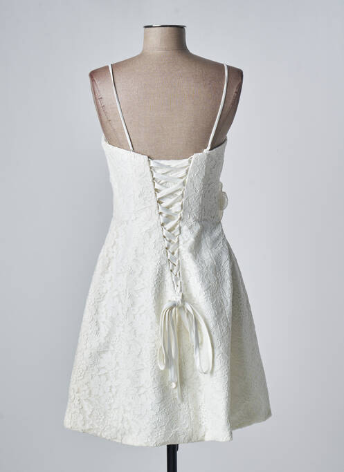 Robe mi-longue beige NANA COUTURE pour femme