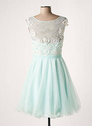 Robe mi-longue coupe fluide sans manche bleu CORIZZI femme