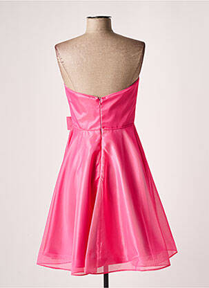 Robe mi-longue coupe fluide sans manche rose FASHION NEW YORK femme