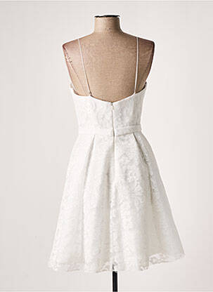 Robe mi-longue coupe fluide sans manche blanc FASHION NEW YORK femme