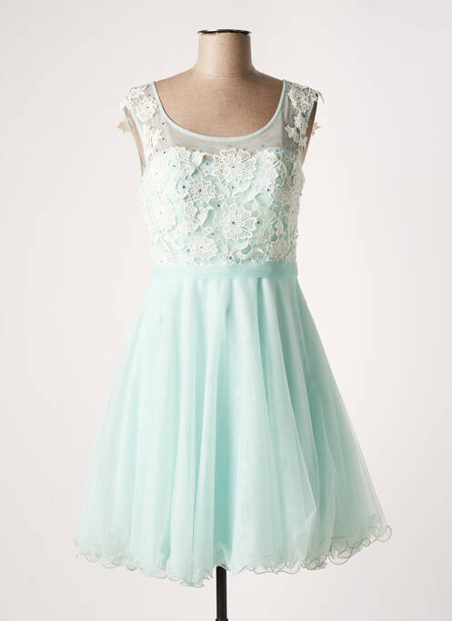 Robe mi-longue coupe fluide sans manche bleu CORIZZI femme