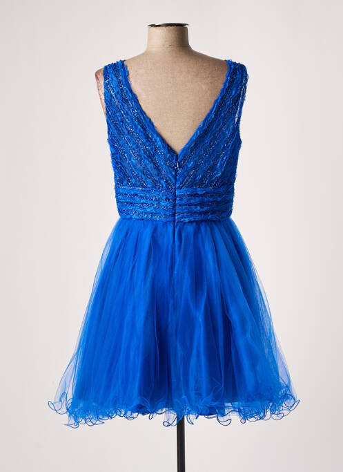 Robe mi-longue bleu FASHION NEW YORK pour femme